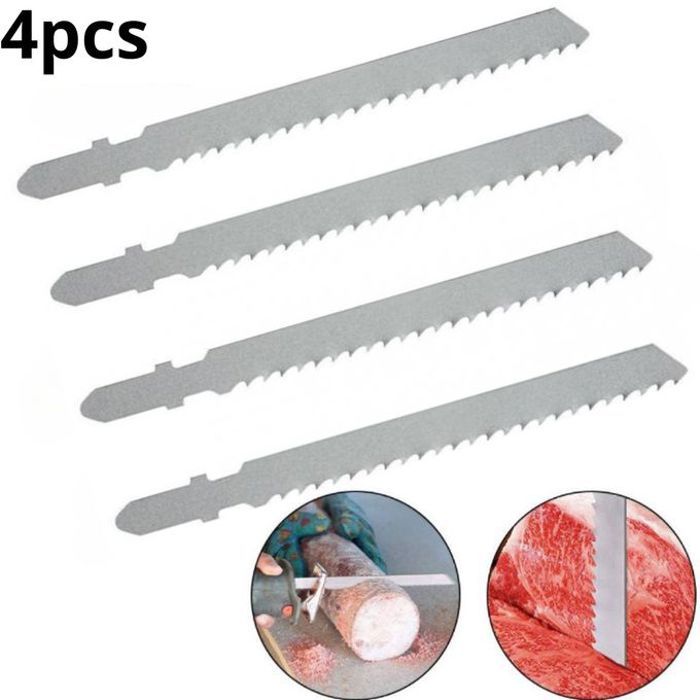 Kit 4 lames scie polyvalente viande bois metal