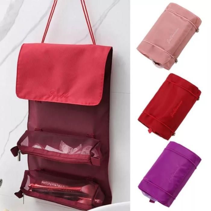 Trousse de toilette voyage 4 en 1 femme (Couleur aléatoire)