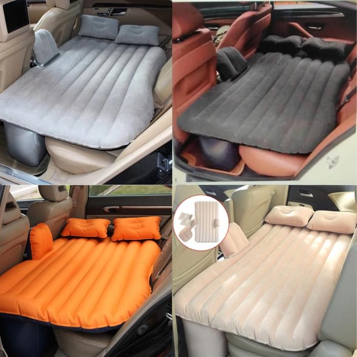 Matelas gonflable voyage voiture camping (couleur aléatoire)