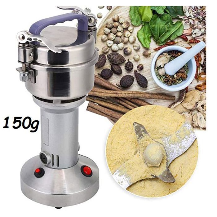 Moulin à épices et café électrique en acier inoxydable 150g