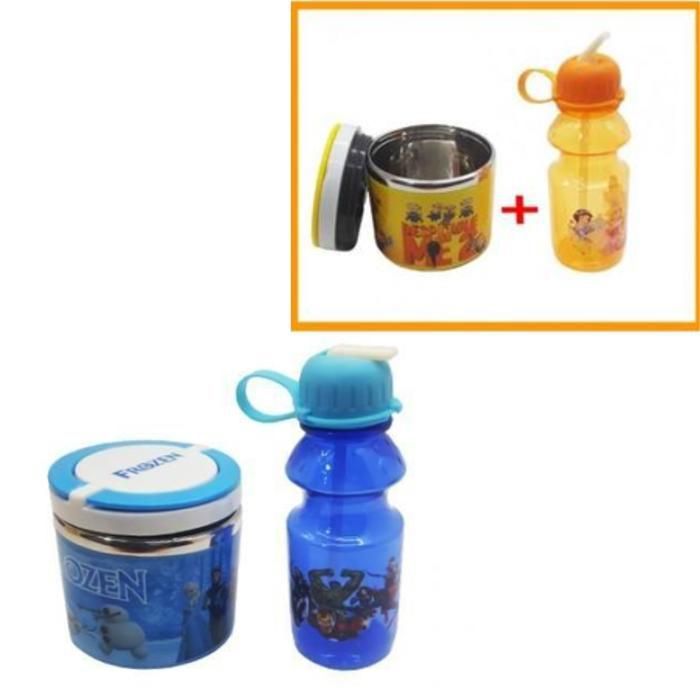 Bouteille d'eau et boîte à déjeuner avec design esthétique (Couleur aléatoire)