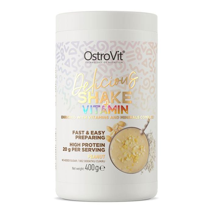 Delicious Shake + Vitamin 400 g Peanut - Protéines, Vitamines & Minéraux