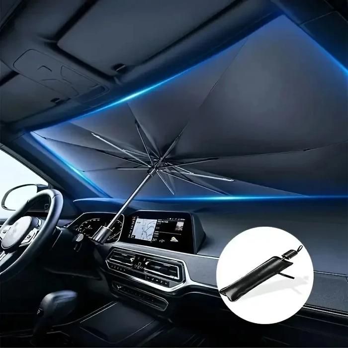 Pare-soleil pour pare-brise de voiture, parapluie pliable pour voiture, protection UV, pare-soleil pour fenêtre avant de voiture (pr