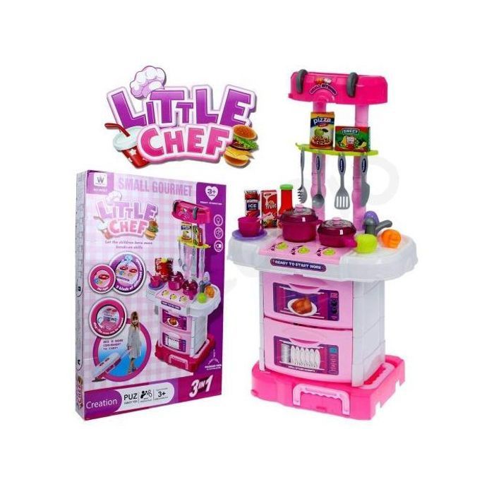 Cuisine pour Filles Little Chef, un ensemble complet pour les petits chefs en herbe