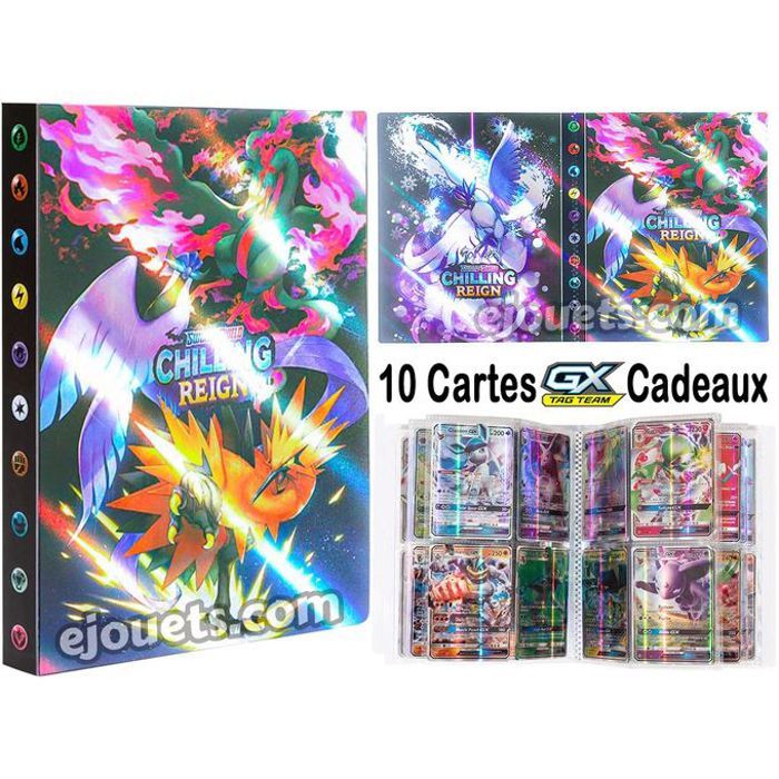 Porte-cartes Pokemon : capacité de 240 cartes - Album 3D brillant Flash