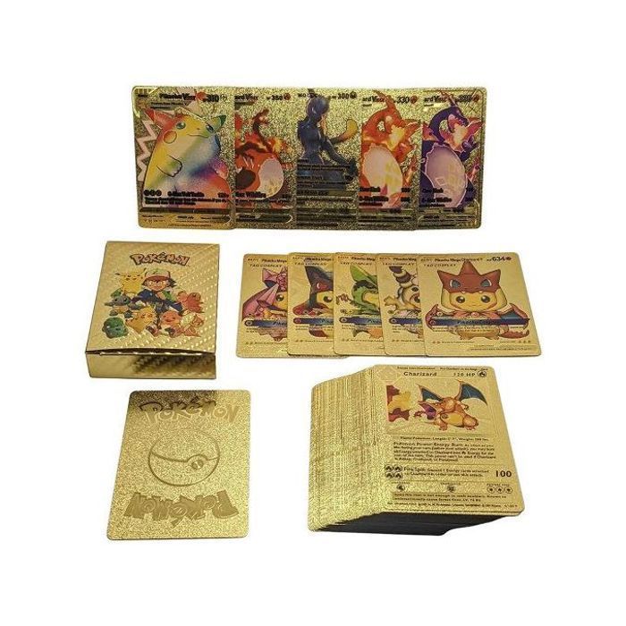 Ensemble de 10 Cartes  Dorées, cadeau rare et puissant