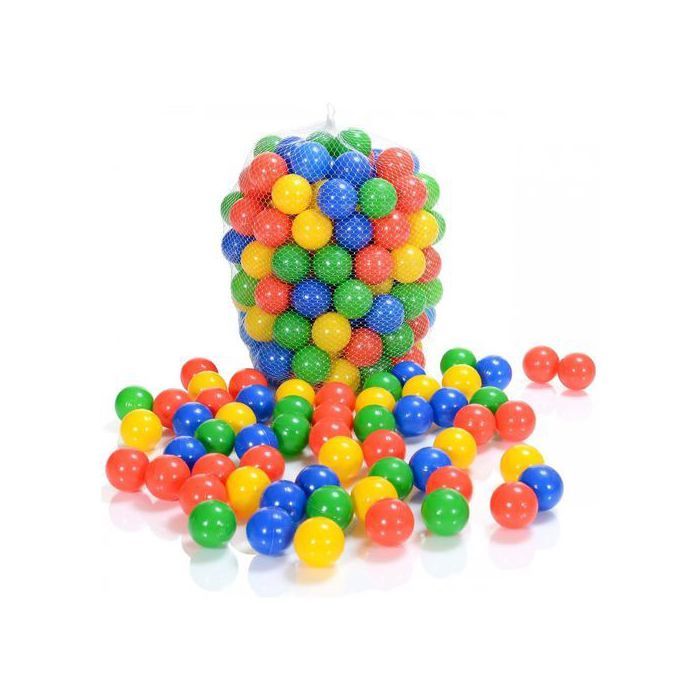 Balles de Jeu Colorées - Noname - Filet de 50 Balles - Plastique Souple - Non Toxiques - Multicolores