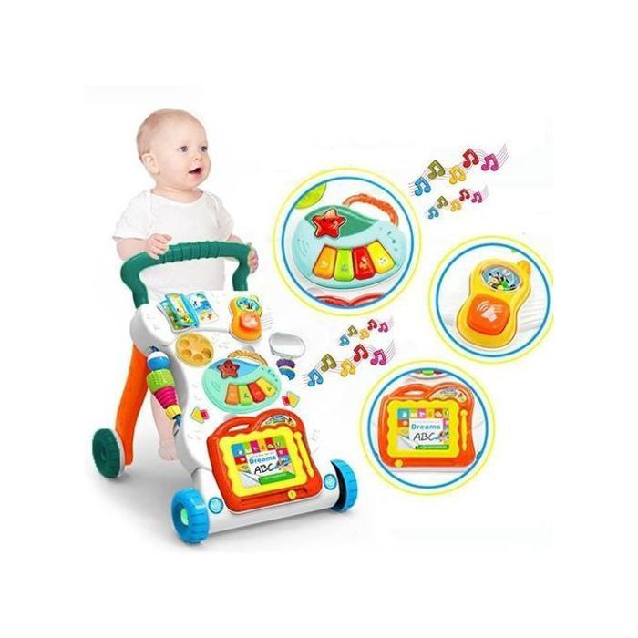 Trotteur pour apprendre à marcher - évolutif multi-activités - 6 mois+