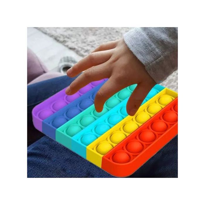 Pop it fidget jouet sensoriel à bulles fidjetoys anti stress en silicone