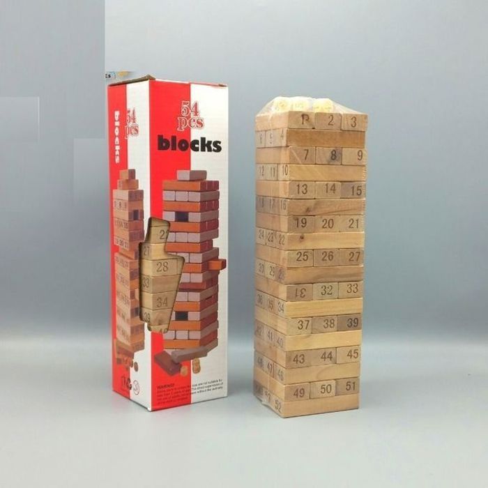 Jeu 'énorme genga' - jeu pour toute la famille - 54 pièces de qualité