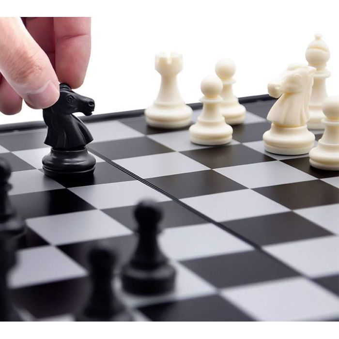 Checkers jeux de d'échecs chess set & checker magnétique 32 x 32 centimeters