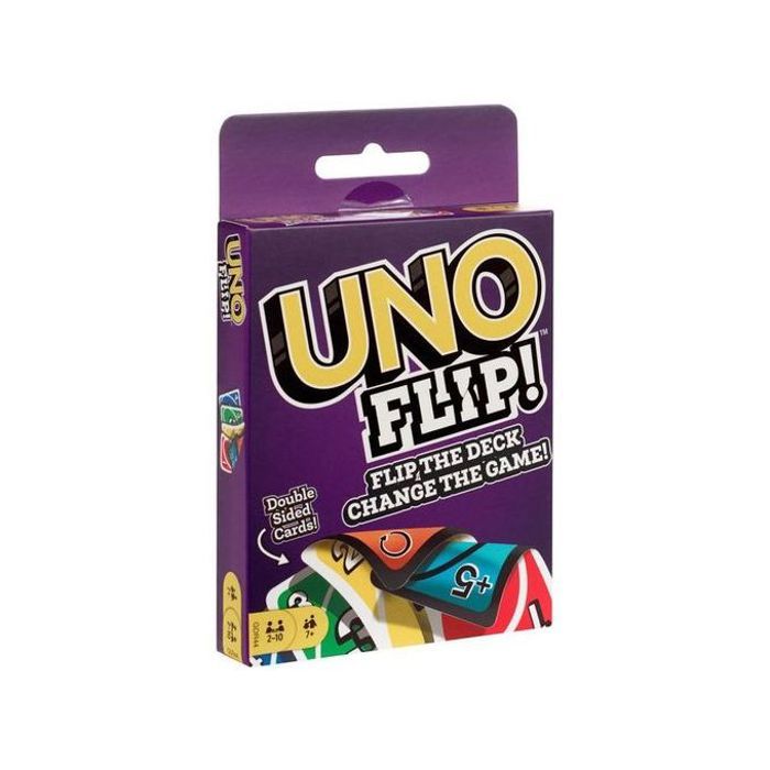 Uno - jeu de cartes famille - uno flip side, uno flip, uno