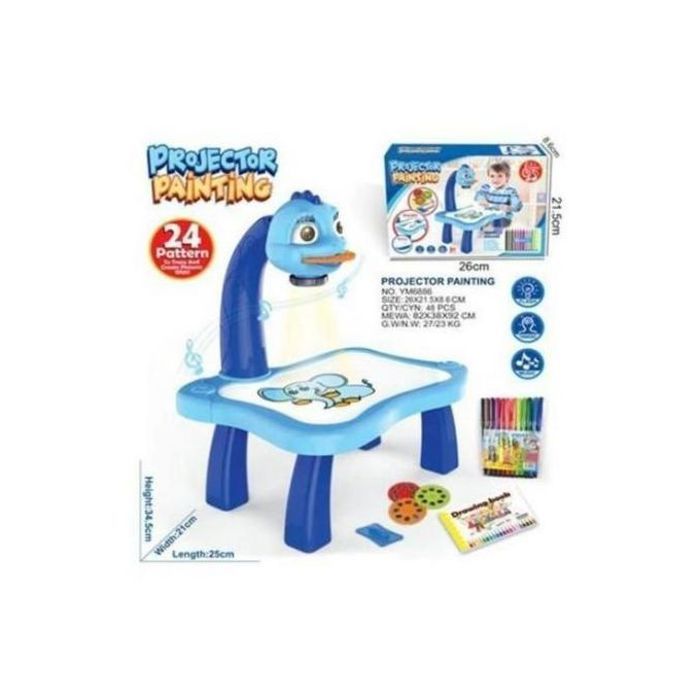 Table de dessin avec projecteur et 24 maquettes