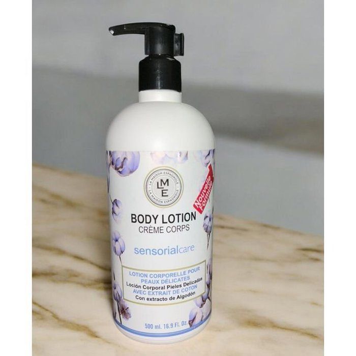 Lait Corps - Coton - 500 ml - Peaux Sensibles - Hydratation Douce - Texture Lait