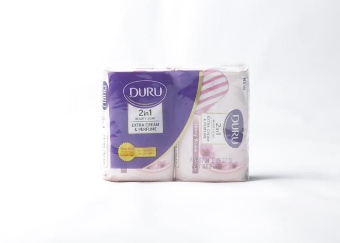 Savon - DURU - 2 en 1 Creamy - 100g - Fleur de cerisier - Pack de 4