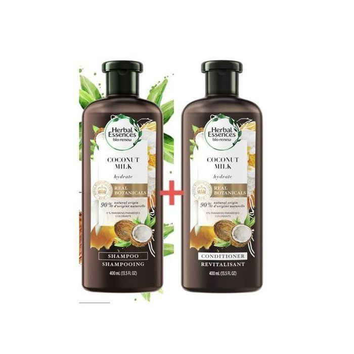 Pack Shampoing et Après-shampoing Herbal Essences Bio Lait de Coco (400 ml)