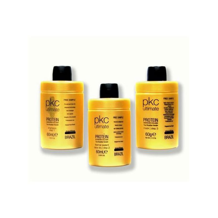 Kit Lissage PKC Ultimate - 60ml x3 - Lisse, réduit volume, douceur et brillance