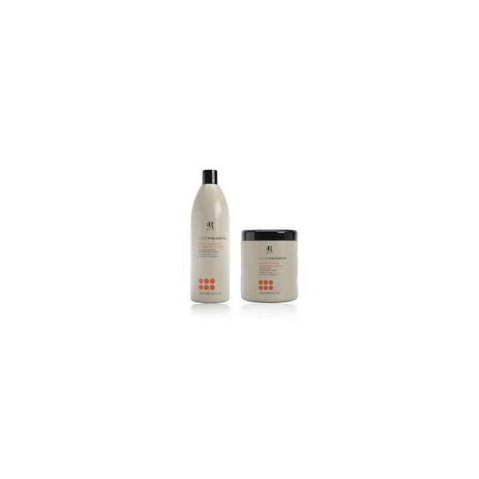 Kit Macadamia Star - Shampoing & Masque - 1000ml - Nourrit et protège cheveux secs et colorés