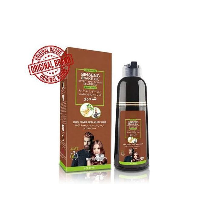 Shampoing Colorant Marron Disaar - Ginseng & Huile de Serpent - 400ml