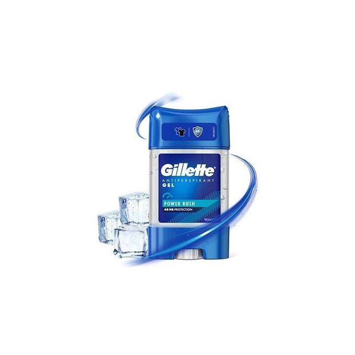 Anti-transpirant Gillette Power Rush 48h pour une protection longue durée - 70ml