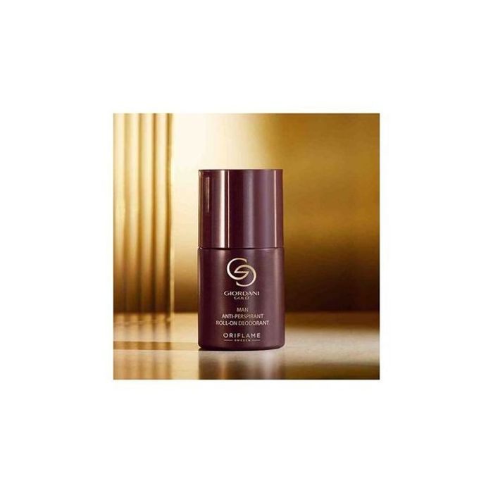 Déodorant anti-transpirant Oriflame Giordani Gold Man : protection et parfum vétiver boisé pour homme.