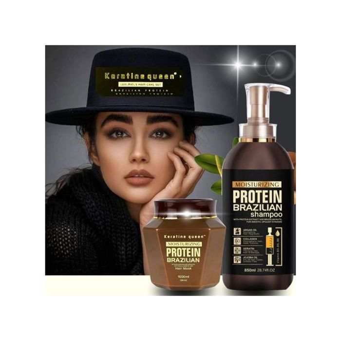 Shampoing et masque Keratine Queen Protein Brazilian