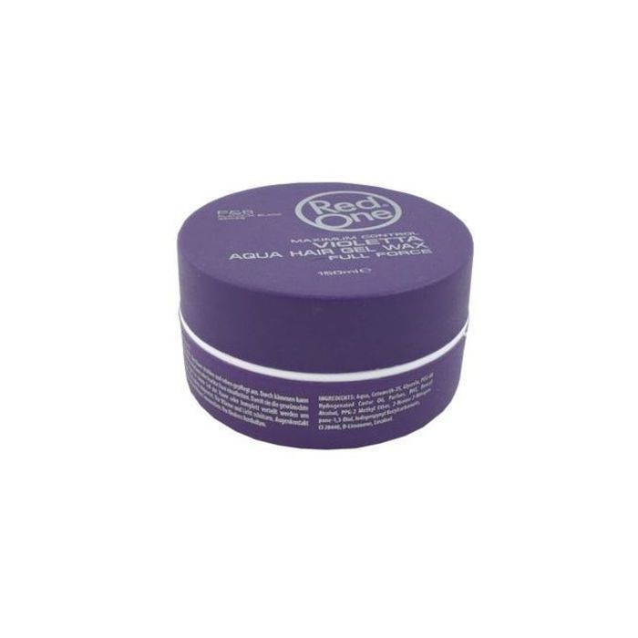 Gel Wax pour Cheveux Redone Violetta Aqua Hair Gel Wax Full Force - 150ml - Controle maximal, brillance et application facile.