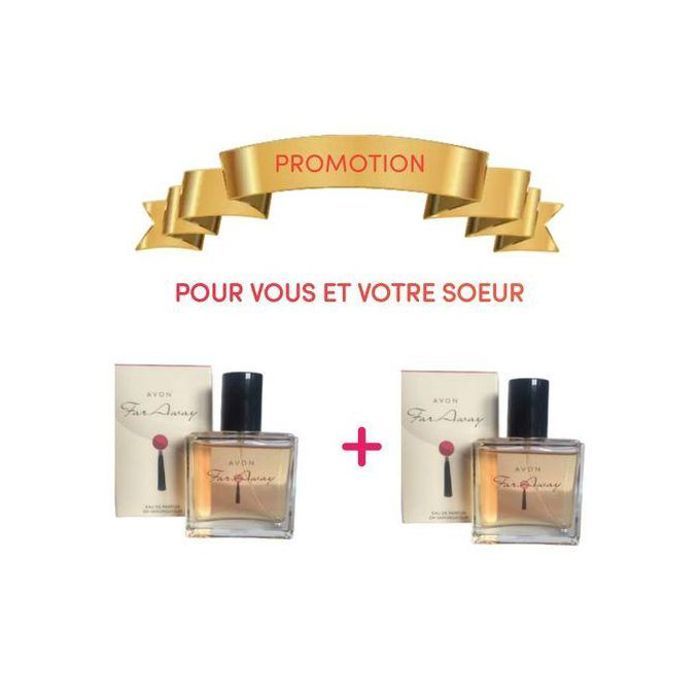 Pack Avon Far Away, 30ml pour vous et votre sœur, parfums floraux boisés