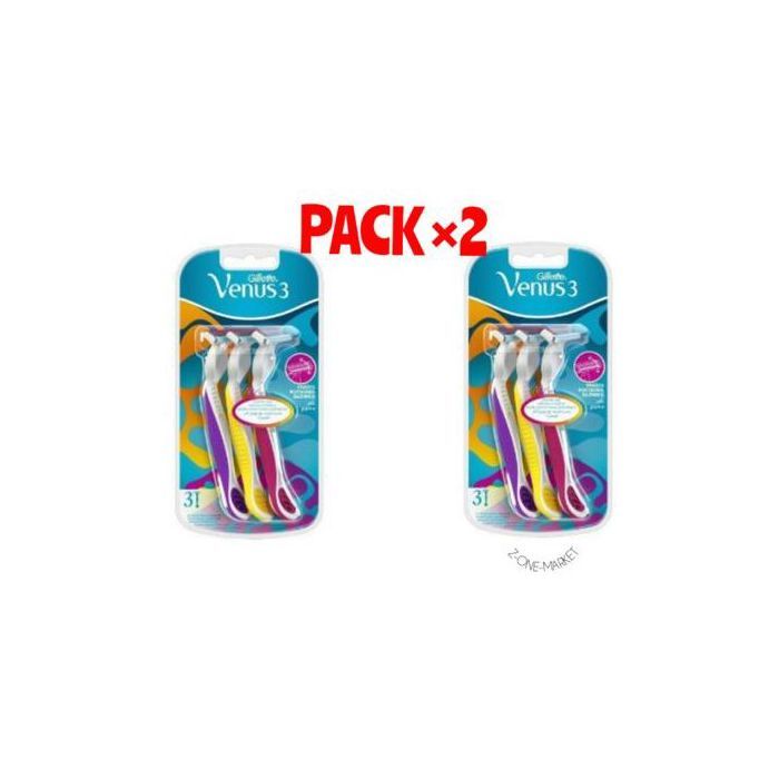 Lames de rasoir Gillette Venus 3 (2 boites)