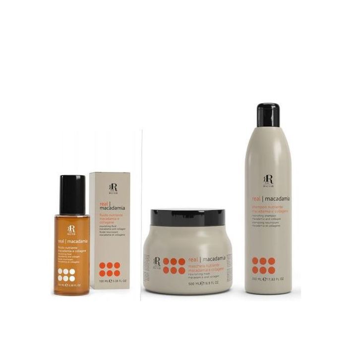 Kit Macadamia Star - Shampooing 350ml + Masque 500ml + Sérum 100ml - Cheveux abîmés