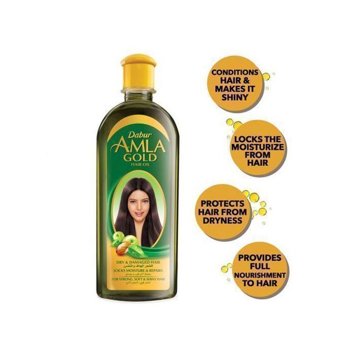 Huile capillaire - Dabur - Amla - 200ml - Cheveux longs - Fortifiants - Nourrissants