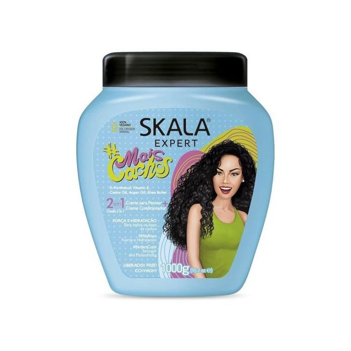 Crème pour boucles 2 en 1 - Skala - Mais Cachos - 1000g - Hydratation - Anti-frisottis