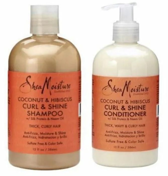 Shampoing & Conditionner, Curl, Noix de coco et Hibiscus - Made in Usa
