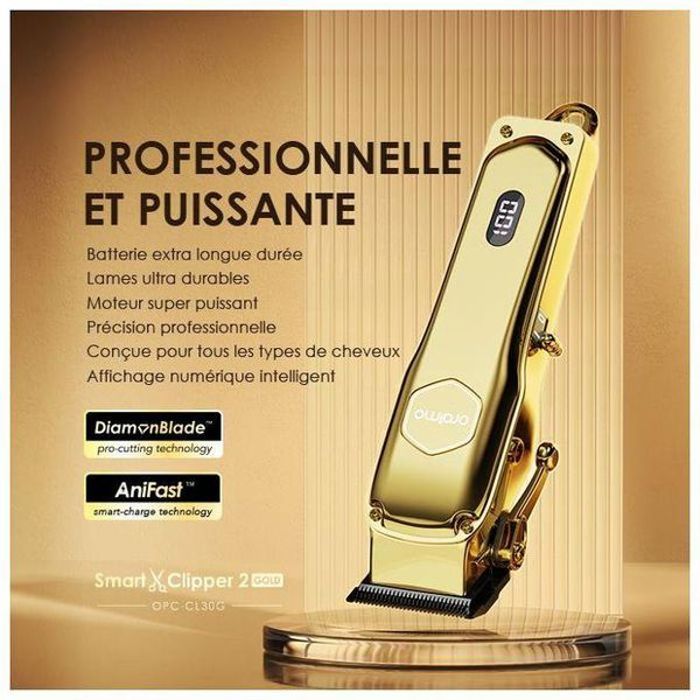 Tondeuse à cheveux professionnelle oraimo Smart Clipper 2 Gold