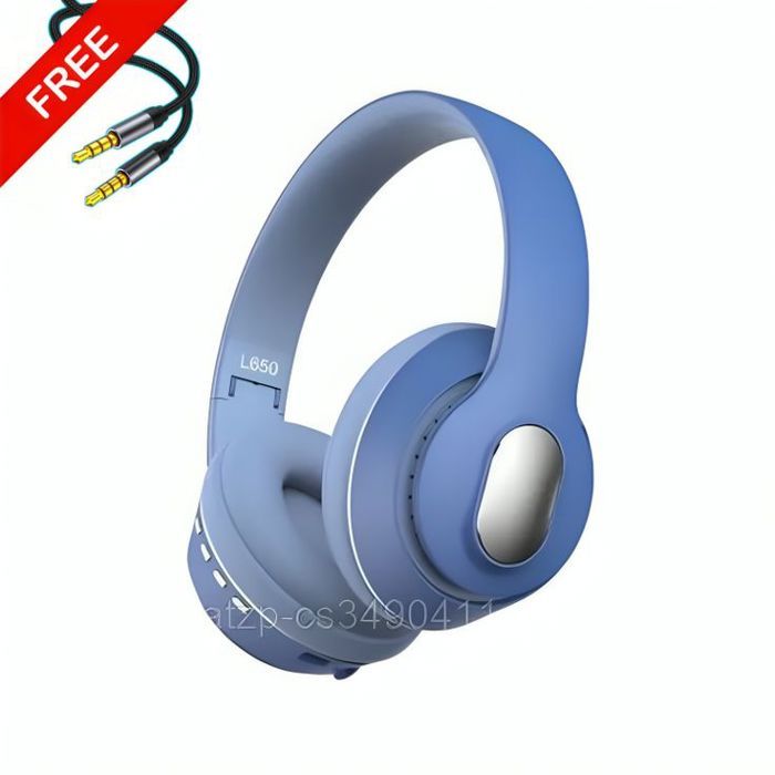 Casque bluetooth DeepBass R8 BLEU + Cable auxiliar Gratuit