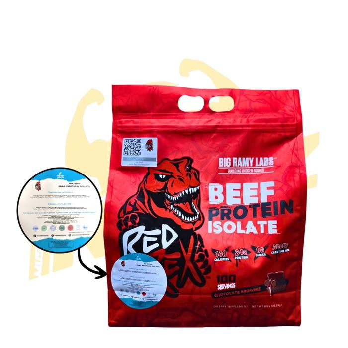 BIG RAMY LABS  BEEF PROTEIN ISOLATE-CHOCOLAT BROWNIE