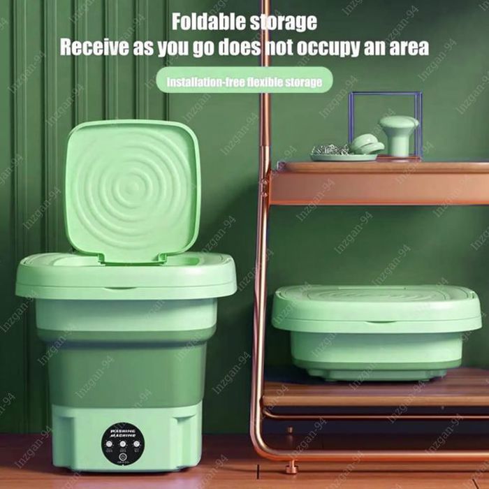 Machine à laver portable - GENERIC - Pliable - 6,5L - Stérilisation par ultrasons - Essorage automatique