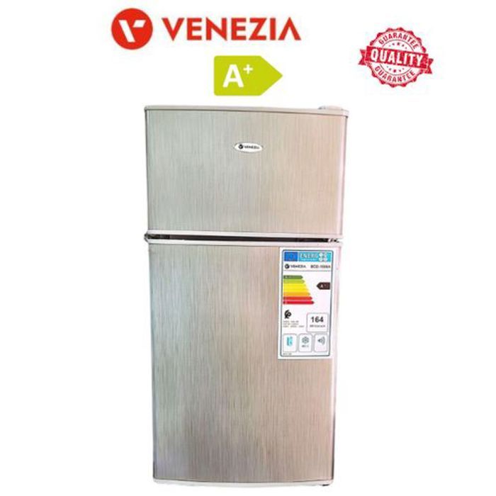 Mini réfrigérateur Double Porte Mini Bar 87L A+ - Silver - Économie d'énergie