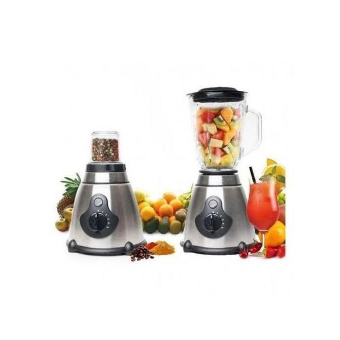 Mixeur / Blender - DEUTSCHMANN - 1000 W - 5 Vitesses - 1,5 Litres - Moulin à Épices en Verre