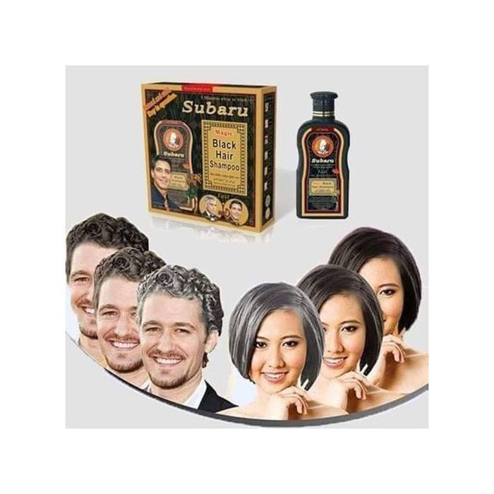 Shampoing Colorant Express pour Cheveux Noirs Subaru : Obtenez des Cheveux Noirs en 5 Minutes !