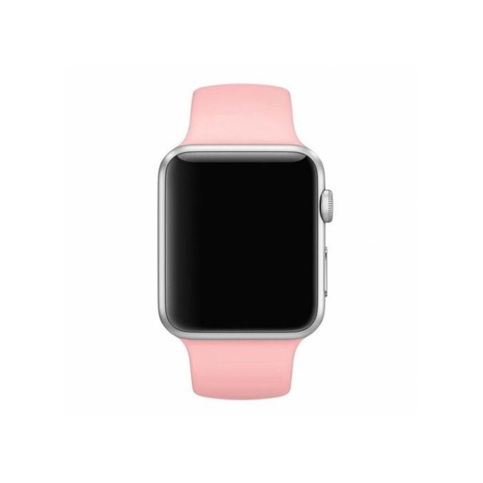 Bracelet Silicone Rose Bébé - Compatible Apple Watch 42/44/45mm - Series 1 à 8, SE et Ultra