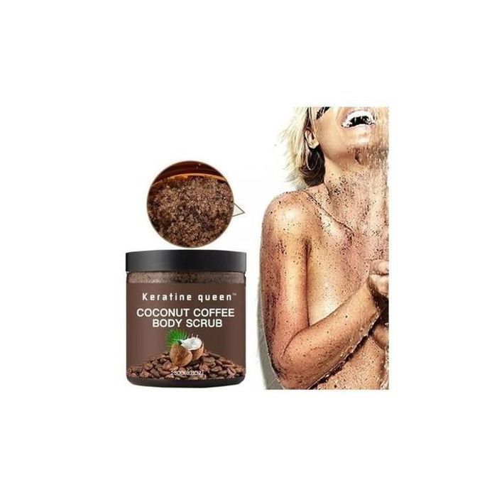 Keratine Queen Gommage Café & Noix de Coco - Visage & Corps - 100% Naturel