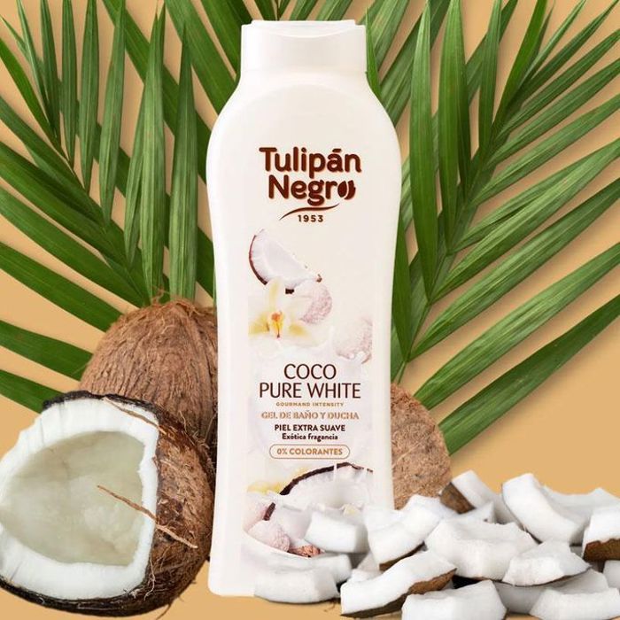 tulipan negra Gel Bain & Douche - Noix de Coco - 650 ml - Parfum Délicieux