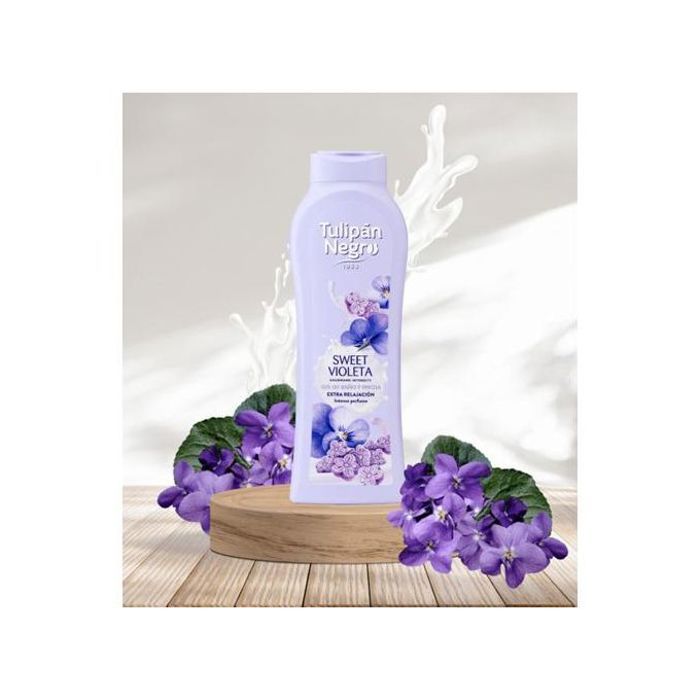 tulipan negra Gel Douche - Nettoyant Corps à la Violette Douce - 650 ml