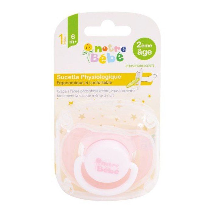 Sucette Physiologique 2ème âge Notre bébé