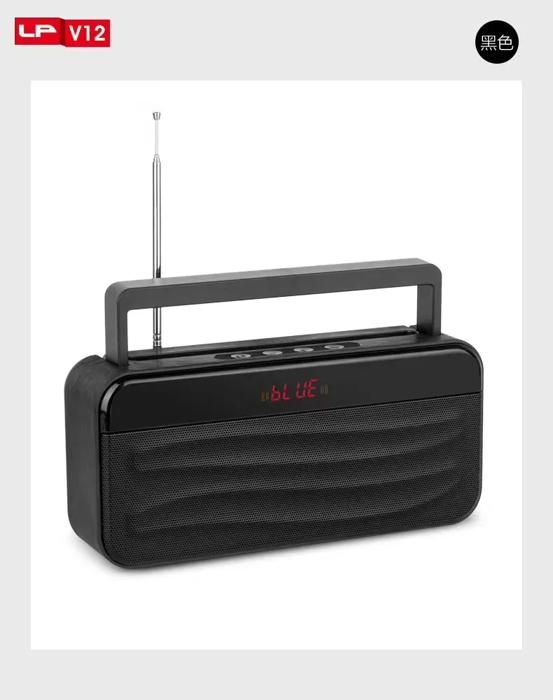 haut-parleur Bluetooth portable mini sans fil avec support pour téléphone mobile et antenne