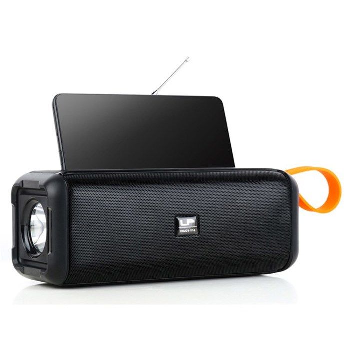 Haut-parleur solaire portable LP-V16 avec son stéréo Hifi, basses profondes et fonction lampe de poche