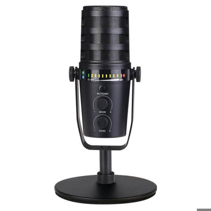 Microphone USB - Professionnel - Dynamique - RGB - Cardioïde - Plug & Play