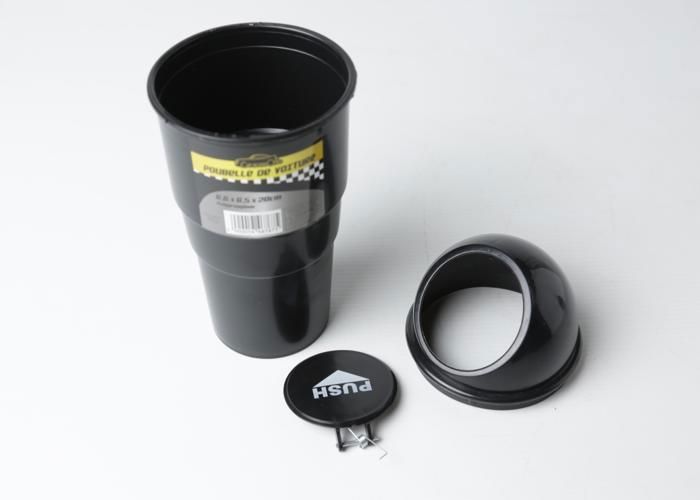 MINI POUBELLE AUTO 6,6-6,5-20 cm NOIRE