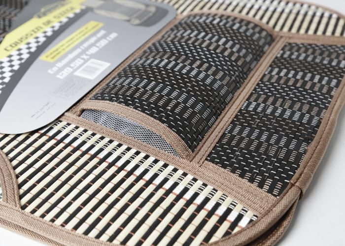 COUSSIN DE SIEGE  DOS BAMBOO 129,50-48,50 CM - Marron